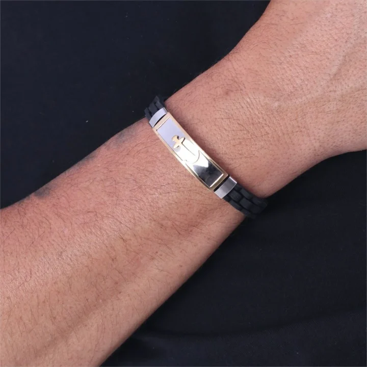 PULSEIRA MASCULINA COM ÂNCORA